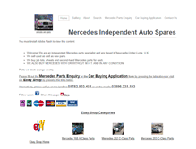 Tablet Screenshot of mercedes-auto-spares.com